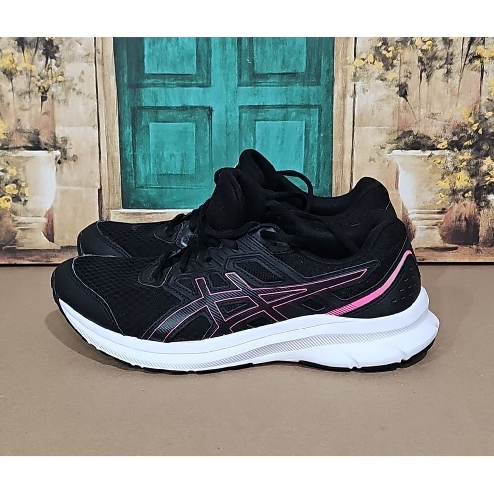Asics Women's Jolt 3 Running Shoes Size 9 Black Hot Pink 1012A909 - Picture 1 of 7